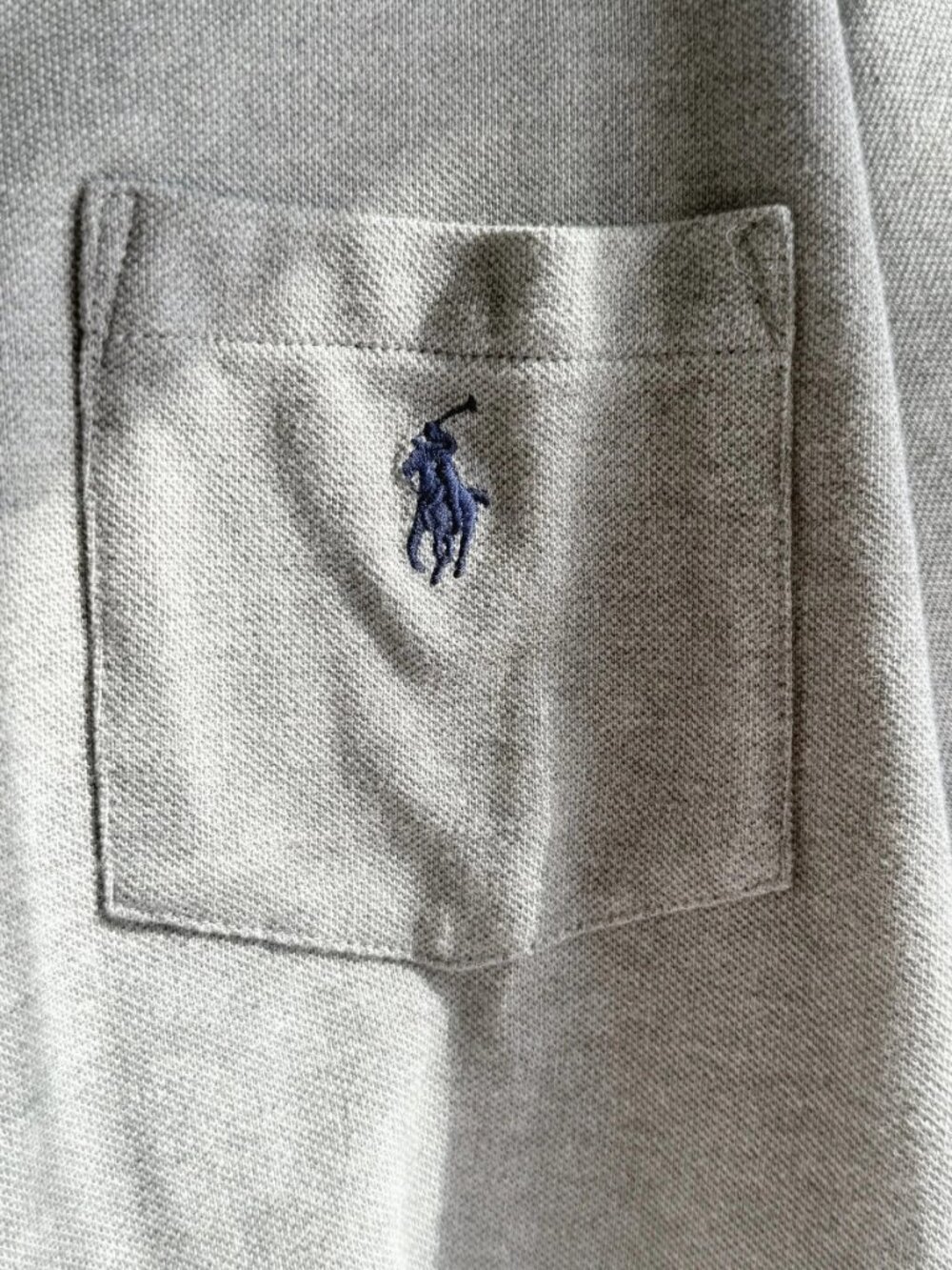 Polo Ralph Lauren Men's The Big Shirt Polo Cotton Grey Heather Size L NWT - Picture 8 of 14